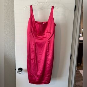 Calvin Klein Fuchsia Midi Dress